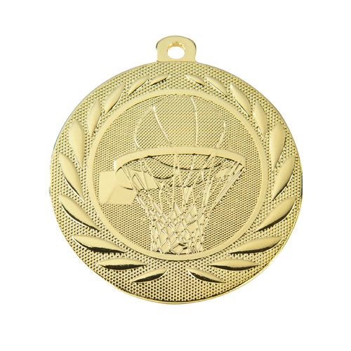 Basketball medalje 50mm gull
