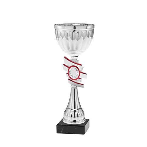 Pokal Hamburg sølv/rød