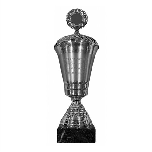 Vandrepokal Drammen i alu/sølv gravering