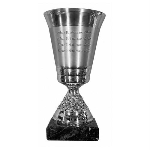 Inngravering på vandrepokal eksempel