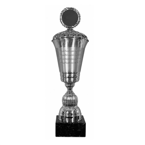 Vandrepokal Bergen i alu/sølv gravering
