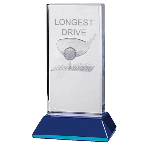 Glass statuett golf Longest drive