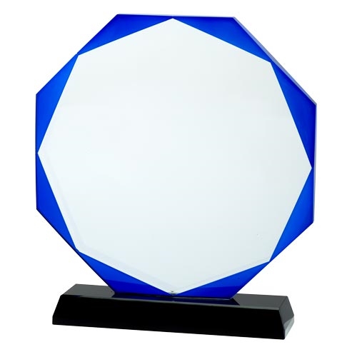 Glass Award Round blå