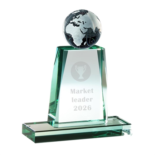 Glass Award Globe eksempel