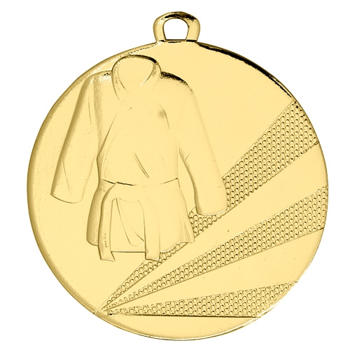 Kampsportsmedalje guld 50mm