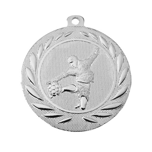 Fotballmedalje Brasil sølv 50mm