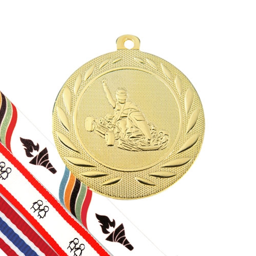Gokart medalje m. borrelås
