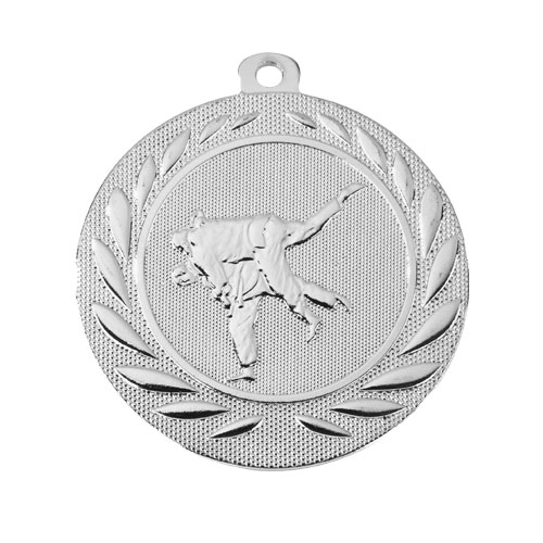 Kampsport medalje sølv 50mm
