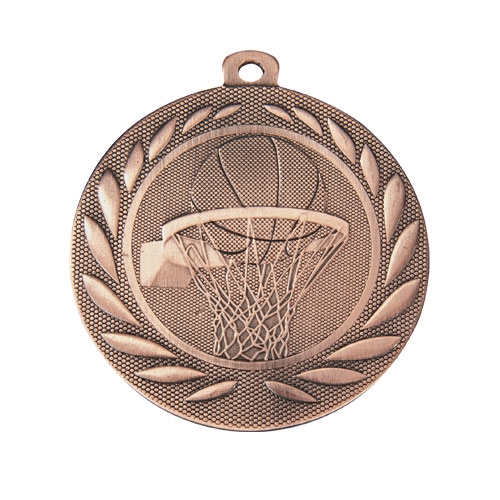 Basketball medalje 50mm bronse