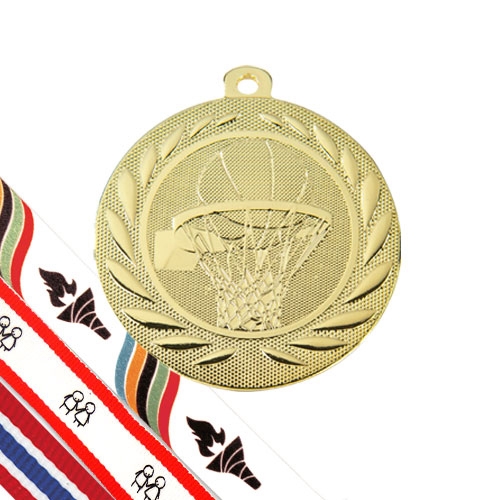 Basketball medalje m. borrelås