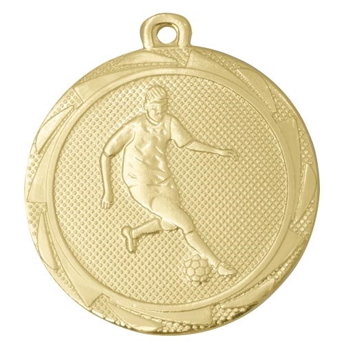 Fotballmedalje Gutter gull 45mm