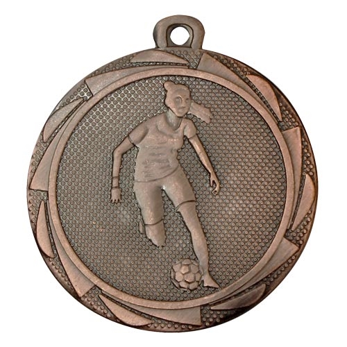 Fotballmedalje Jenter bronse 45mm