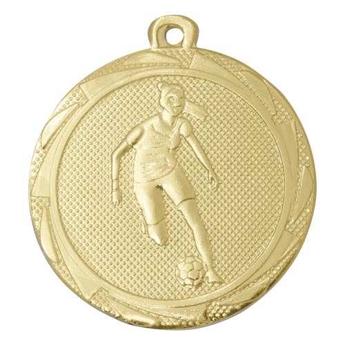 Fotballmedalje Jenter guld 45mm