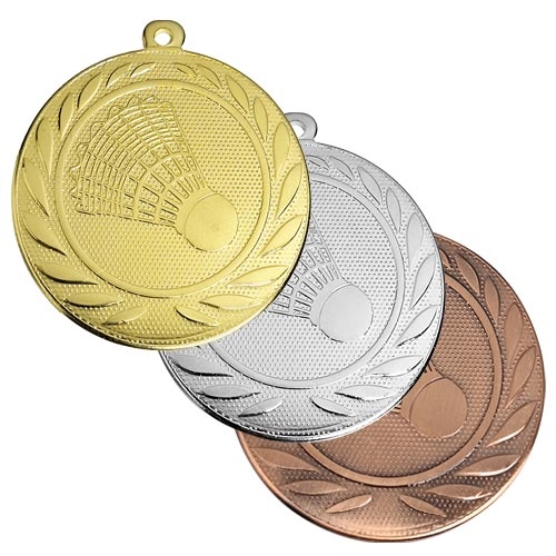 Badmintonmedalje 50 mm