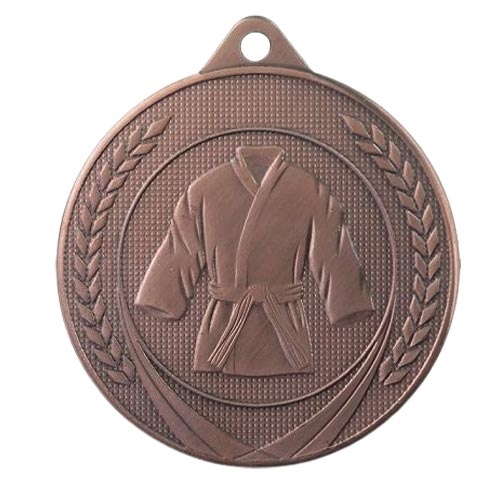 Kampsportsmedalje 50mm bronse