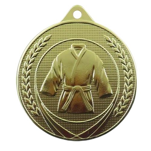 Kampsportsmedalje 50mm gull