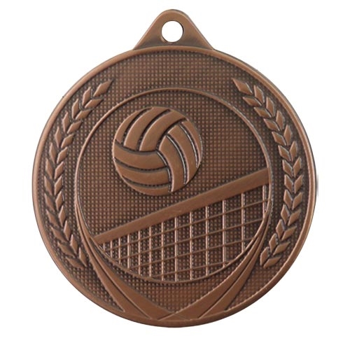 Volleyballmedalje 50mm bronse