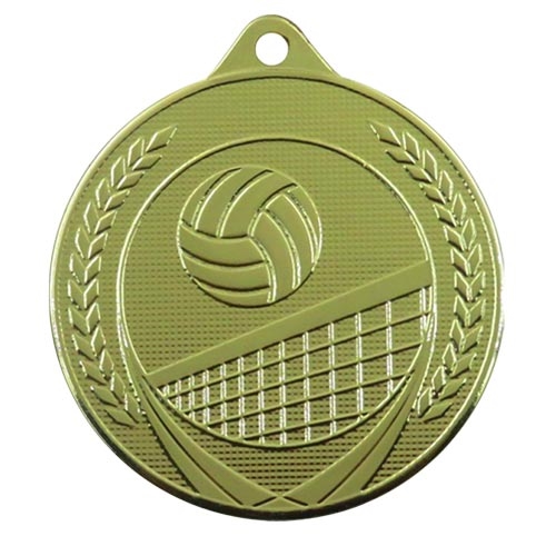 Volleyballmedalje 50mm gull