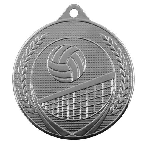 Volleyballmedalje 50mm sølv