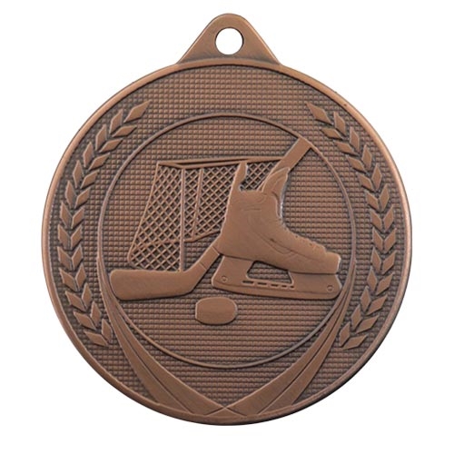 Ishockeymedalje 50mm bronse