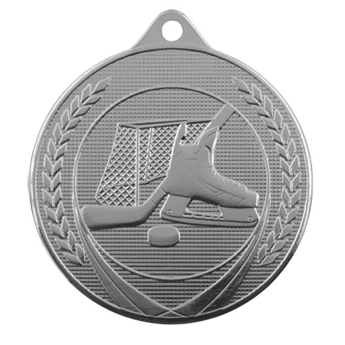 Ishockeymedalje 50mm sølv