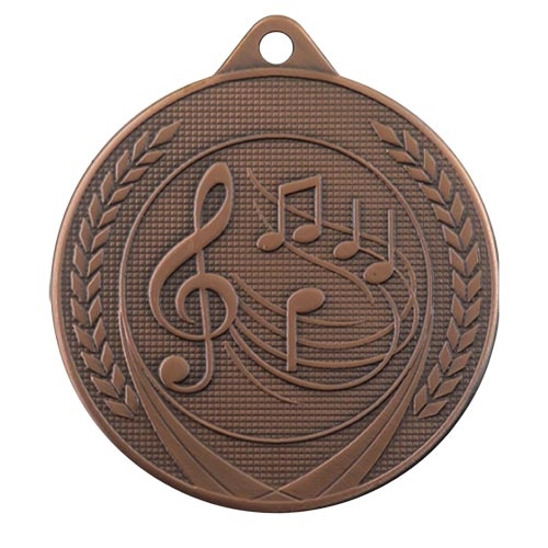 Musikkmedalje 50mm bronse