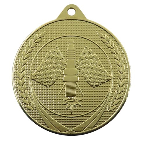Motorsportmedalje 50mm guld