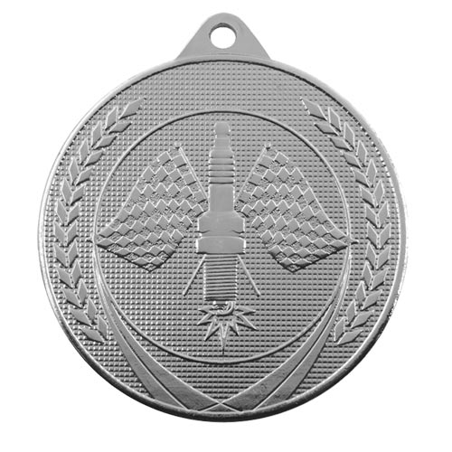 Motorsportmedalje 50mm sølv