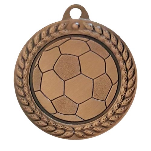 Fotballmedalje Wales 40mm bronse