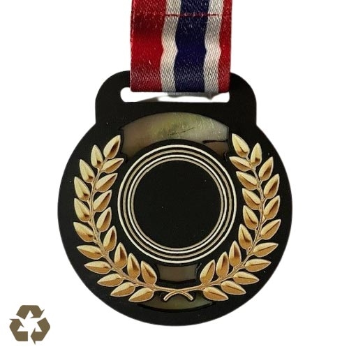 Resirkulert plast medalje 70mm