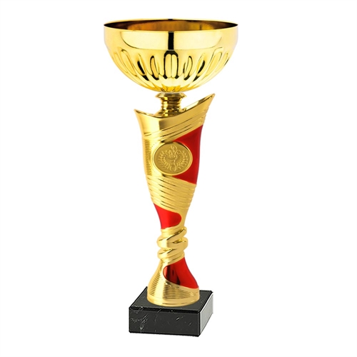 Pokal Metz gull/rød