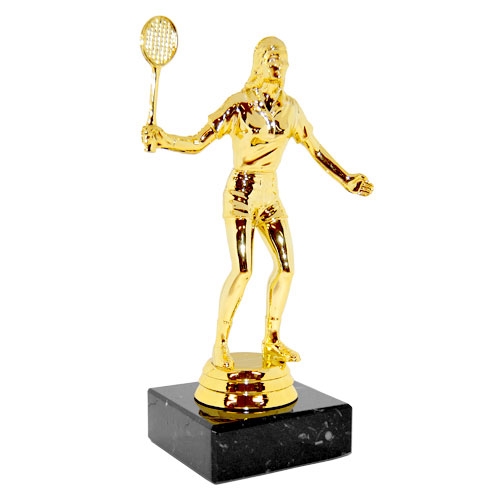 Idrettsfigur med badminton dame