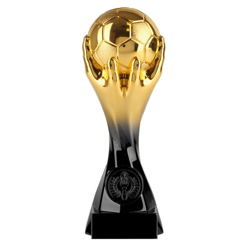 Gull/sort fotballstatuett