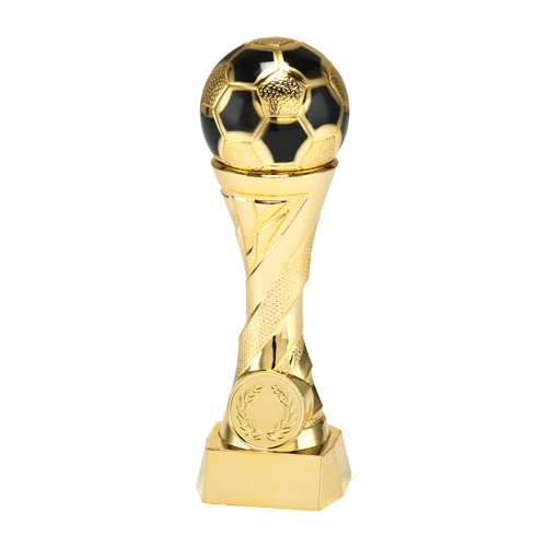 Stor statuett fotball award gull