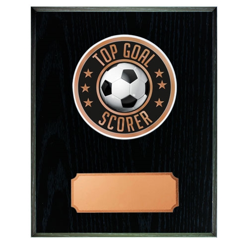 Sort treplakett akryldisk fotball top scorer