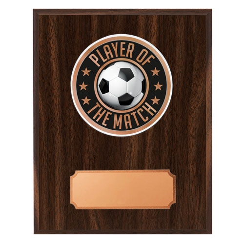 Mørk treplakett akryldisk fotball kampens spiller