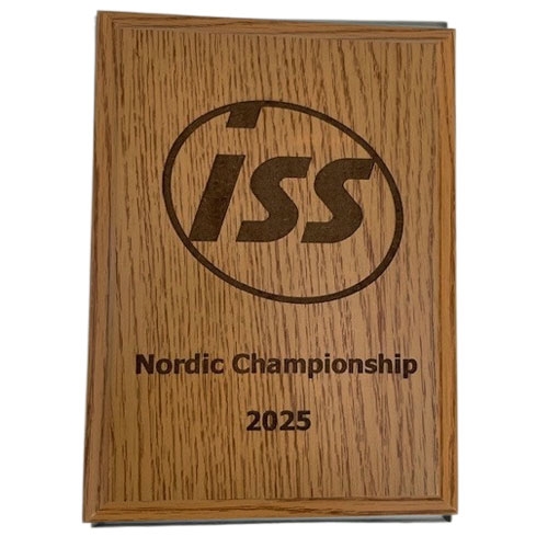 Lys treplakett med lasergravering eksempel